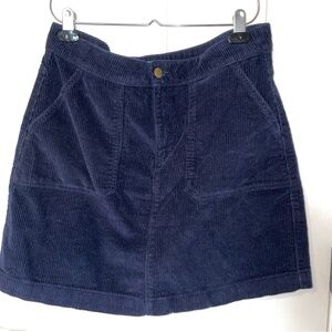 Dip Black Corduroy Skirt